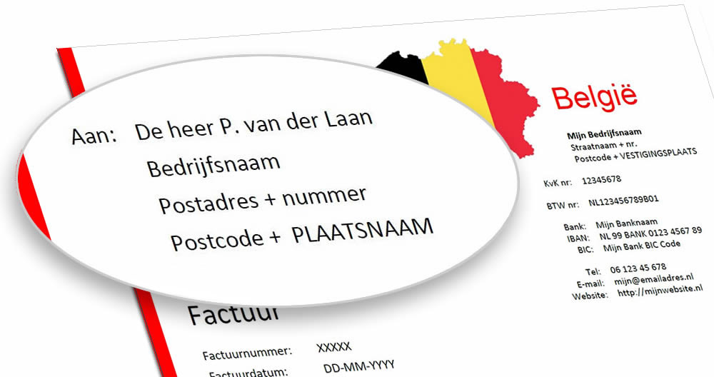 Adressering België