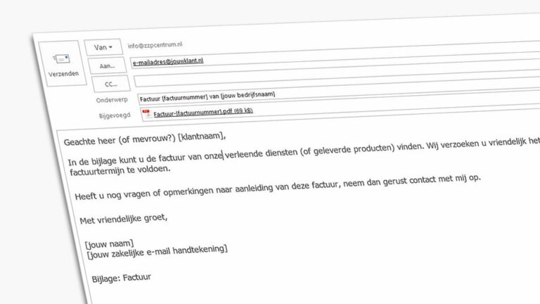 begeleidendschrijvenemailvoorfactuur  Factuur.tips