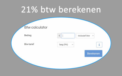 Btw berekenen van 21%