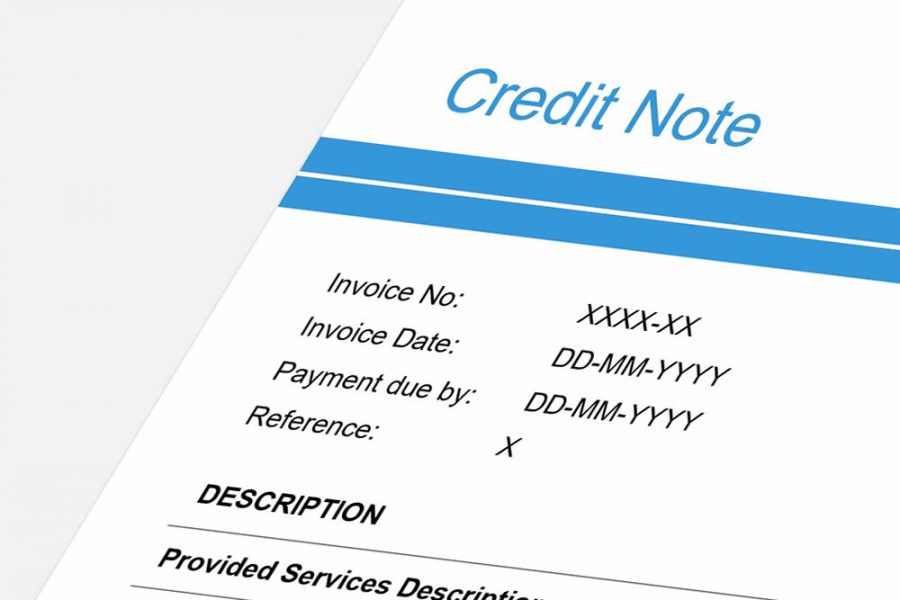 Credit Note Example