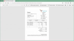 Factureren in Excel met PDF